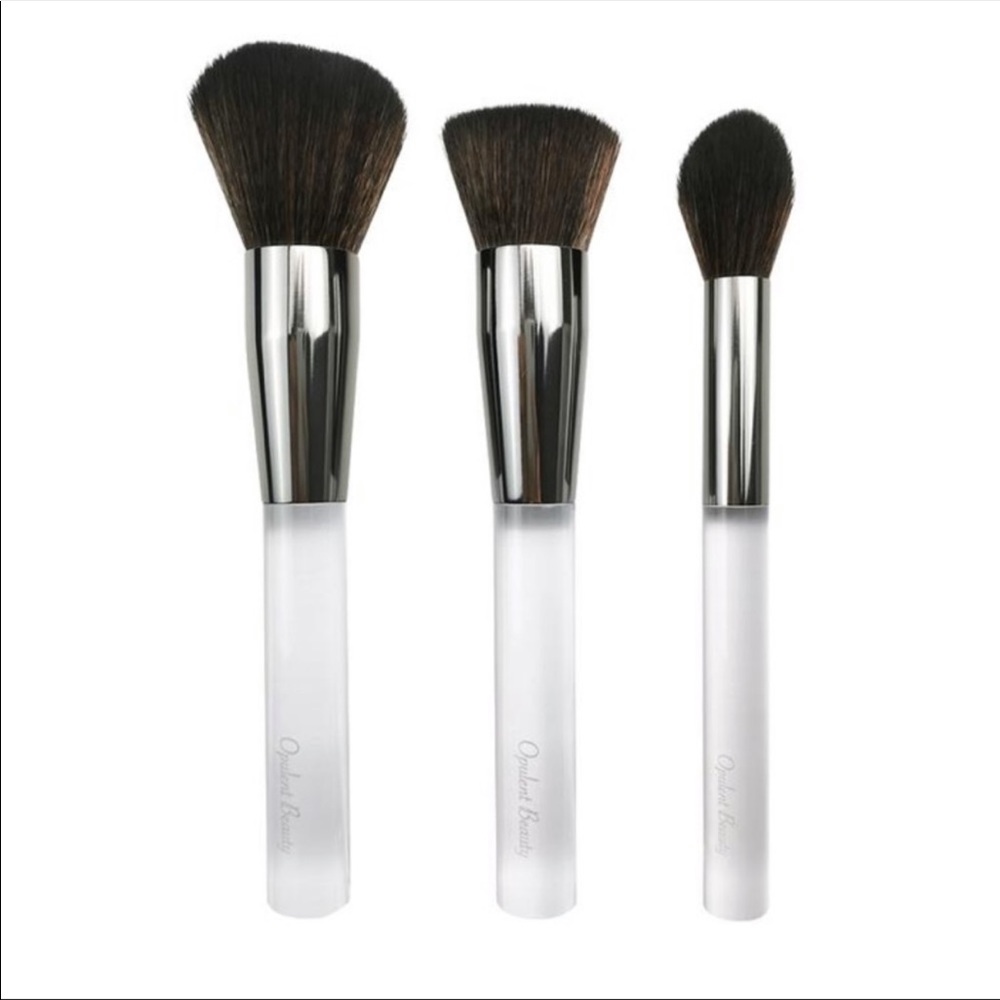 Opulent Beauty Crystal Clear 3 Piece Brush Set